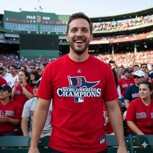 Majestic Boston Red Sox 2013 World Series Shirt Unisex Large Red Baseball‎ MLB